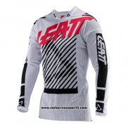 2020 Motocross Ciclismo Maglie Leatt Manica Lunga Bianco