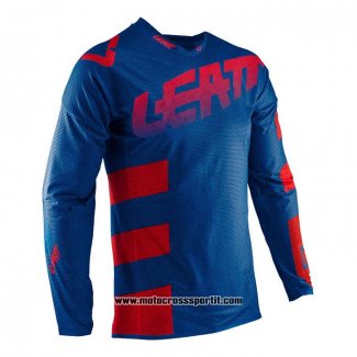 2020 Motocross Ciclismo Maglie Leatt Manica Lunga Blu