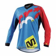 2020 Motocross Ciclismo Maglie Mavic Manica Lunga Blu