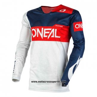 2020 Motocross Ciclismo Maglie Oneal Manica Lunga Blu