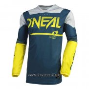 2020 Motocross Ciclismo Maglie Oneal Manica Lunga Scuro Blu