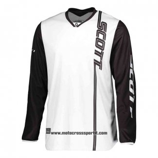 2020 Motocross Ciclismo Maglie Scott Manica Lunga Bianco