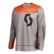 2020 Motocross Ciclismo Maglie Scott Manica Lunga Grigio Arancione