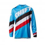 2020 Motocross Ciclismo Maglie Shift Manica Lunga Blu