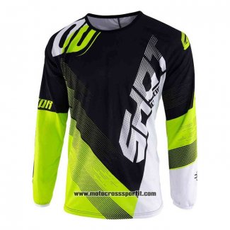 2020 Motocross Ciclismo Maglie Shot Manica Lunga Nero Giallo