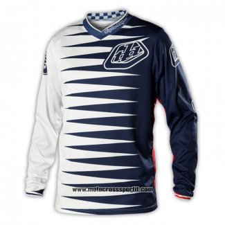 2020 Motocross Ciclismo Maglie TLD Manica Lunga Bianco