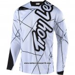 2020 Motocross Ciclismo Maglie TLD Manica Lunga Bianco