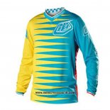 2020 Motocross Ciclismo Maglie TLD Manica Lunga Blu Giallo