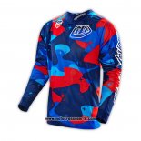 2020 Motocross Ciclismo Maglie TLD Manica Lunga Blu Rosso