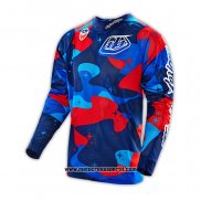 2020 Motocross Ciclismo Maglie TLD Manica Lunga Blu Rosso