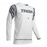 2020 Motocross Ciclismo Maglie Thor Manica Lunga Bianco