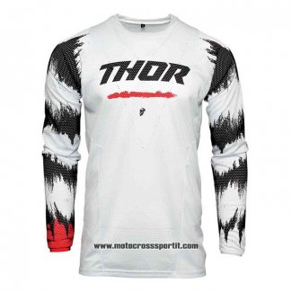 2020 Motocross Ciclismo Maglie Thor Manica Lunga Bianco