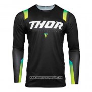 2020 Motocross Ciclismo Maglie Thor Manica Lunga Nero