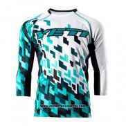 2020 Motocross Ciclismo Maglie Veti Manica Lunga Azzurro Bianco