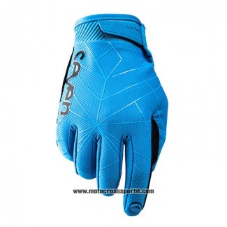 2020 Motocross Ciclismo Seven Guanti Dita Lunghe Blu