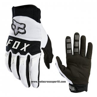 2021 Motocross Ciclismo FOX Guanti Dita Lunghe Bianco