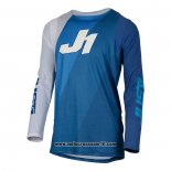 2021 Motocross Ciclismo Maglie Just 1 Manica Lunga Blu