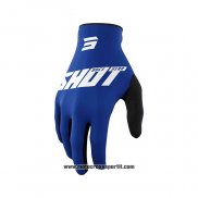 2021 Shot Motocross Ciclismo Guanti Dita Lunghe Blu