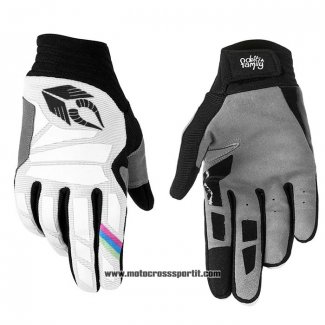 2020 Motocross Ciclismo Deft Family Guanti Dita Lunghe Grigio