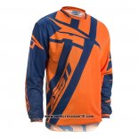 2020 Motocross Ciclismo Maglie AXO Manica Lunga Arancione