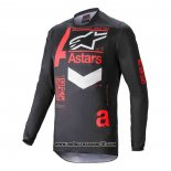 2020 Motocross Ciclismo Maglie Alpinestars Manica Lunga Nero