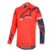 2020 Motocross Ciclismo Maglie Alpinestars Manica Lunga Rosso