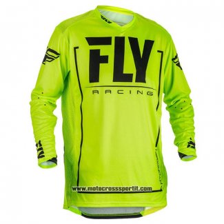 2020 Motocross Ciclismo Maglie FLY Manica Lunga Giallo