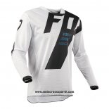 2020 Motocross Ciclismo Maglie FOX Manica Lunga Bianco