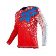 2020 Motocross Ciclismo Maglie FOX Manica Lunga Rosso Blu