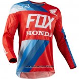 2020 Motocross Ciclismo Maglie FOX Manica Lunga Rosso Blu