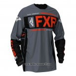 2020 Motocross Ciclismo Maglie FXR Manica Lunga Grigio