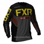 2020 Motocross Ciclismo Maglie FXR Manica Lunga Grigio Nero