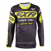 2020 Motocross Ciclismo Maglie FXR Manica Lunga Nero