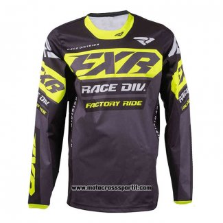 2020 Motocross Ciclismo Maglie FXR Manica Lunga Nero