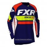 2020 Motocross Ciclismo Maglie FXR Manica Lunga Scuro Blu