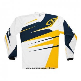 2020 Motocross Ciclismo Maglie Jopa Manica Lunga Bianco