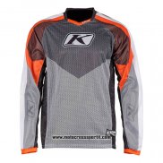 2020 Motocross Ciclismo Maglie Klim Manica Lunga Grigio