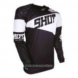 2020 Motocross Ciclismo Maglie Shot Manica Lunga Nero