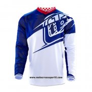 2020 Motocross Ciclismo Maglie TLD Manica Lunga Blu Bianco