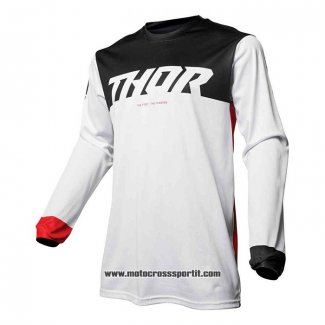 2020 Motocross Ciclismo Maglie Thor Manica Lunga Bianco