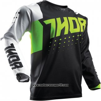 2020 Motocross Ciclismo Maglie Thor Manica Lunga Nero