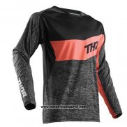 2020 Motocross Ciclismo Maglie Thor Manica Lunga Nero