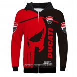 2020 Motocross Ciclismo Maglione Ducati Manica Lunga Nero Rosso