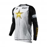 2021 Shot Motocross Ciclismo Maglie Manica Lunga Bianco Nero