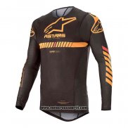 2020 Motocross Ciclismo Maglie Alpinestars Manica Lunga Marrone