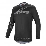 2020 Motocross Ciclismo Maglie Alpinestars Manica Lunga Nero