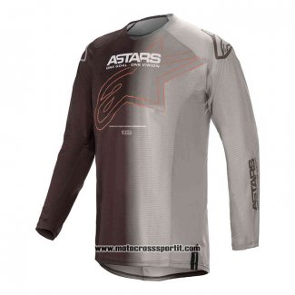 2020 Motocross Ciclismo Maglie Alpinestars Manica Lunga Nero