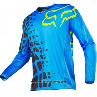 2020 Motocross Ciclismo Maglie FOX Manica Lunga Blu