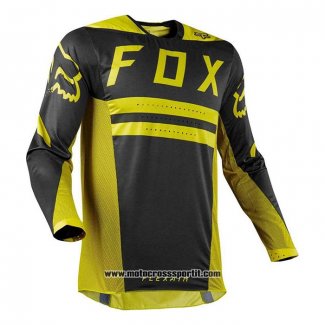 2020 Motocross Ciclismo Maglie FOX Manica Lunga Giallo