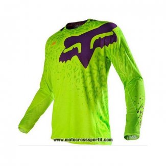 2020 Motocross Ciclismo Maglie FOX Manica Lunga Giallo Viola